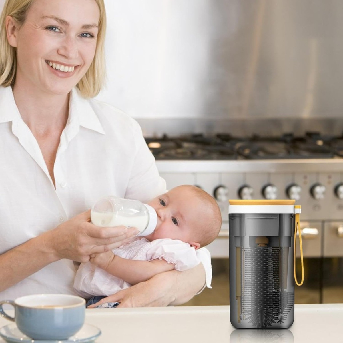 KIT CEPILLOS LIMPIEZA MAMADERA PORTÁTILES 6 PIEZAS BEBÉS LAU - 7
