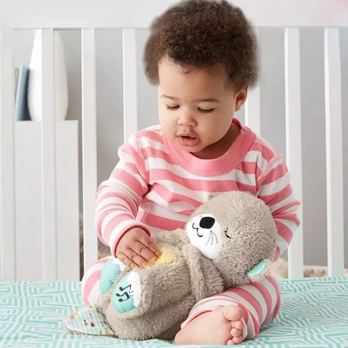 PELUCHE NUTRIA JUGUETE ANIMAL RESPIRA BEBES DORMIR LAU - 5