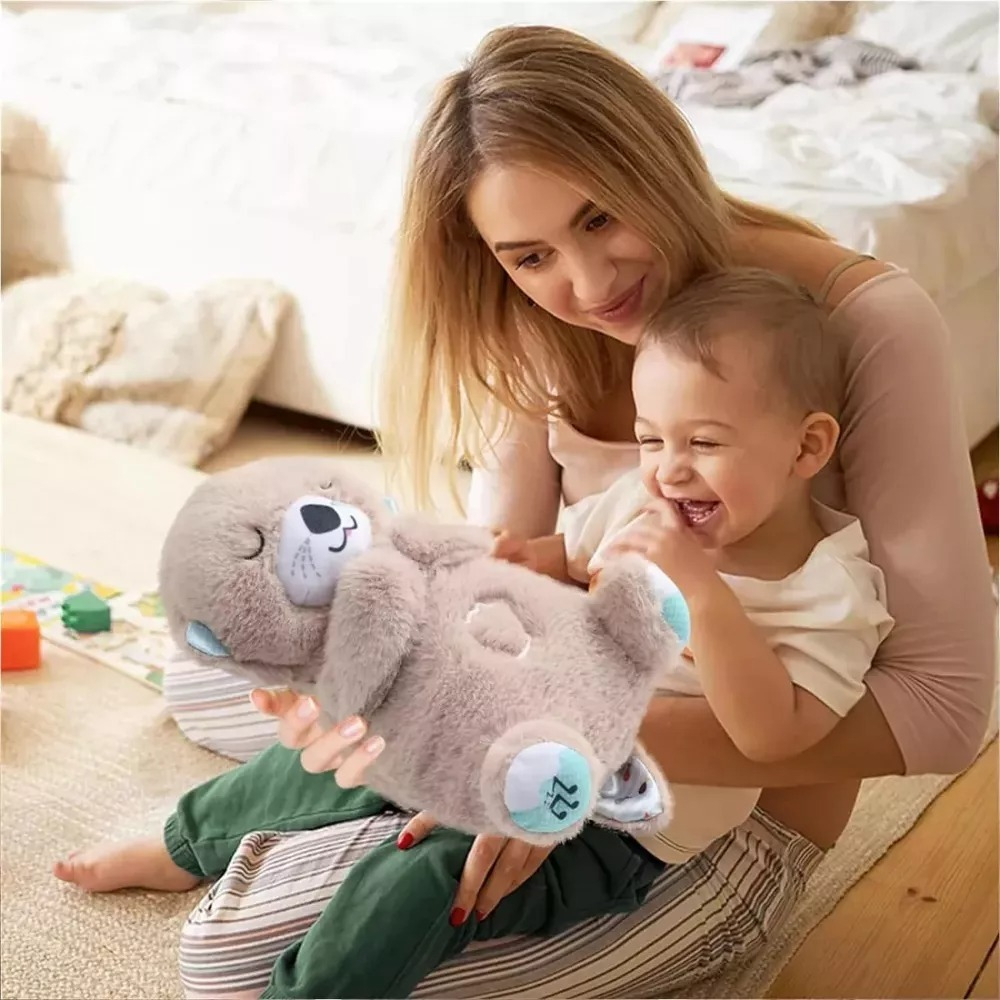 PELUCHE NUTRIA JUGUETE ANIMAL RESPIRA BEBES DORMIR LAU - 9
