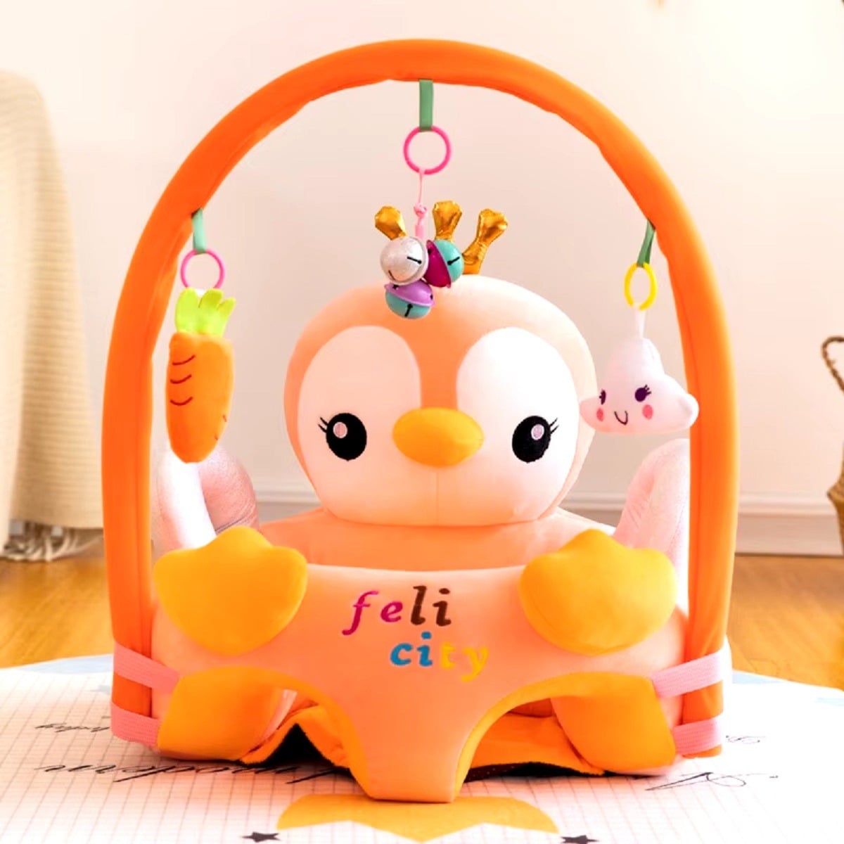 SILLA FELPA EXTRA SUAVE CÓMODA NIDO ANTICAÍDAS NIÑOS LAU - 5