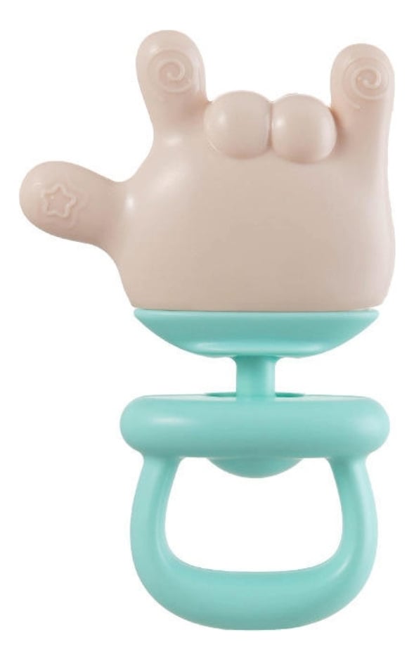 SET 4 MODERDOR JUGUETE DENTICION MANITO CELESTE BEBES LAU - 1