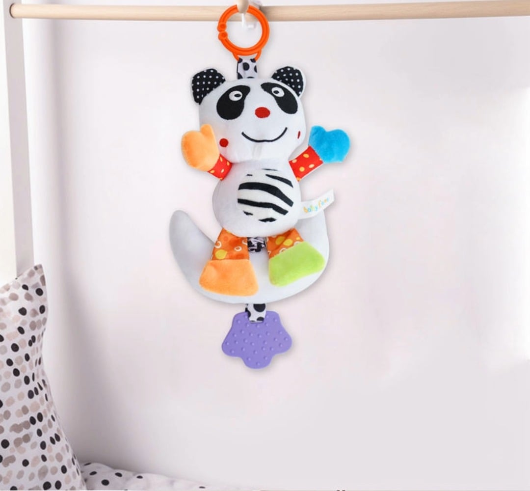 SONAJERO COLGANTE MOVIL DISEÑO CONEJITO BEBE 3-M CUNA LAU - 1