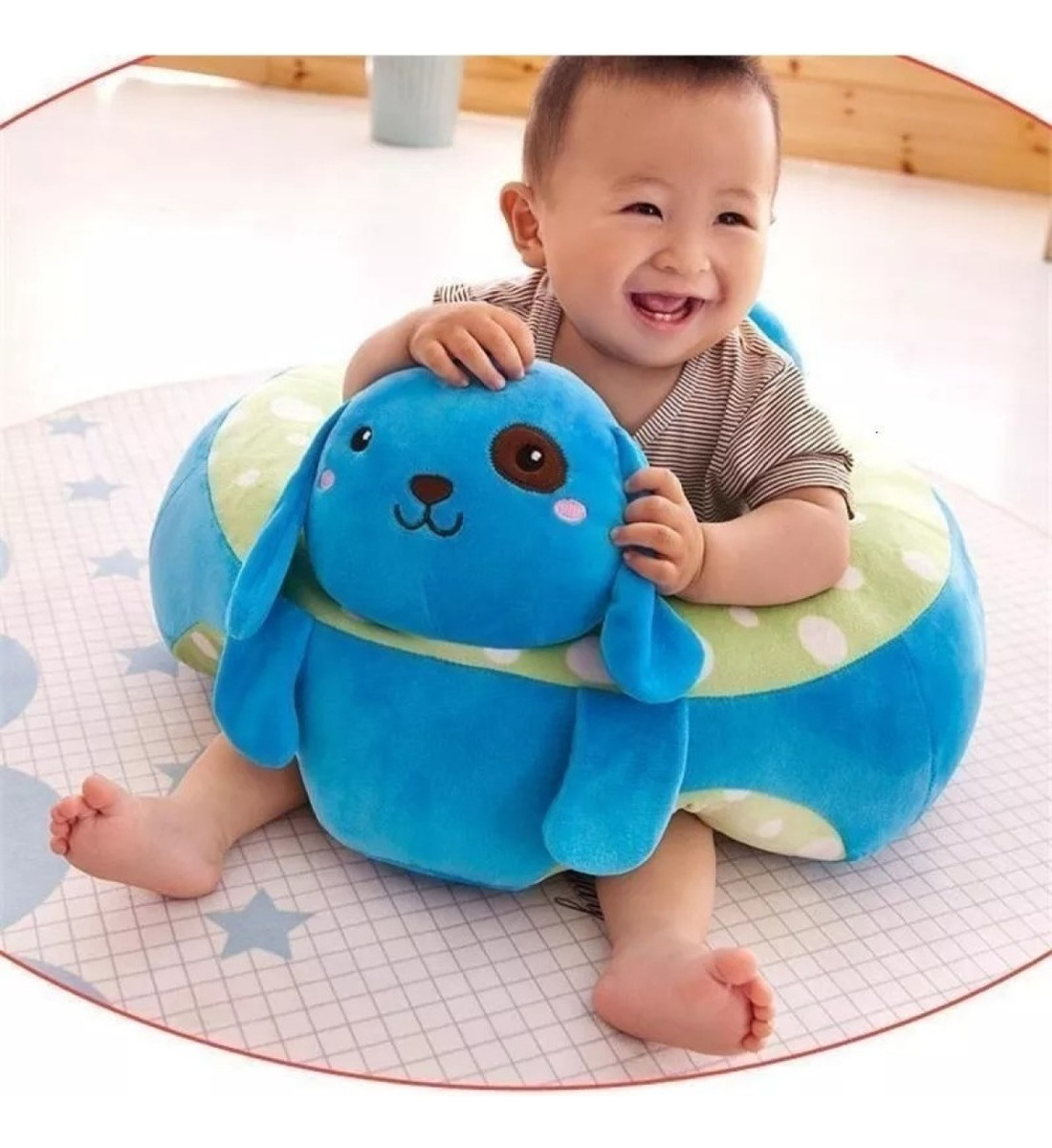 SILLA FELPA APRENDIZAJE BEBÉ DISEÑO ANIMALES DIVERTIDOS LAU - 2