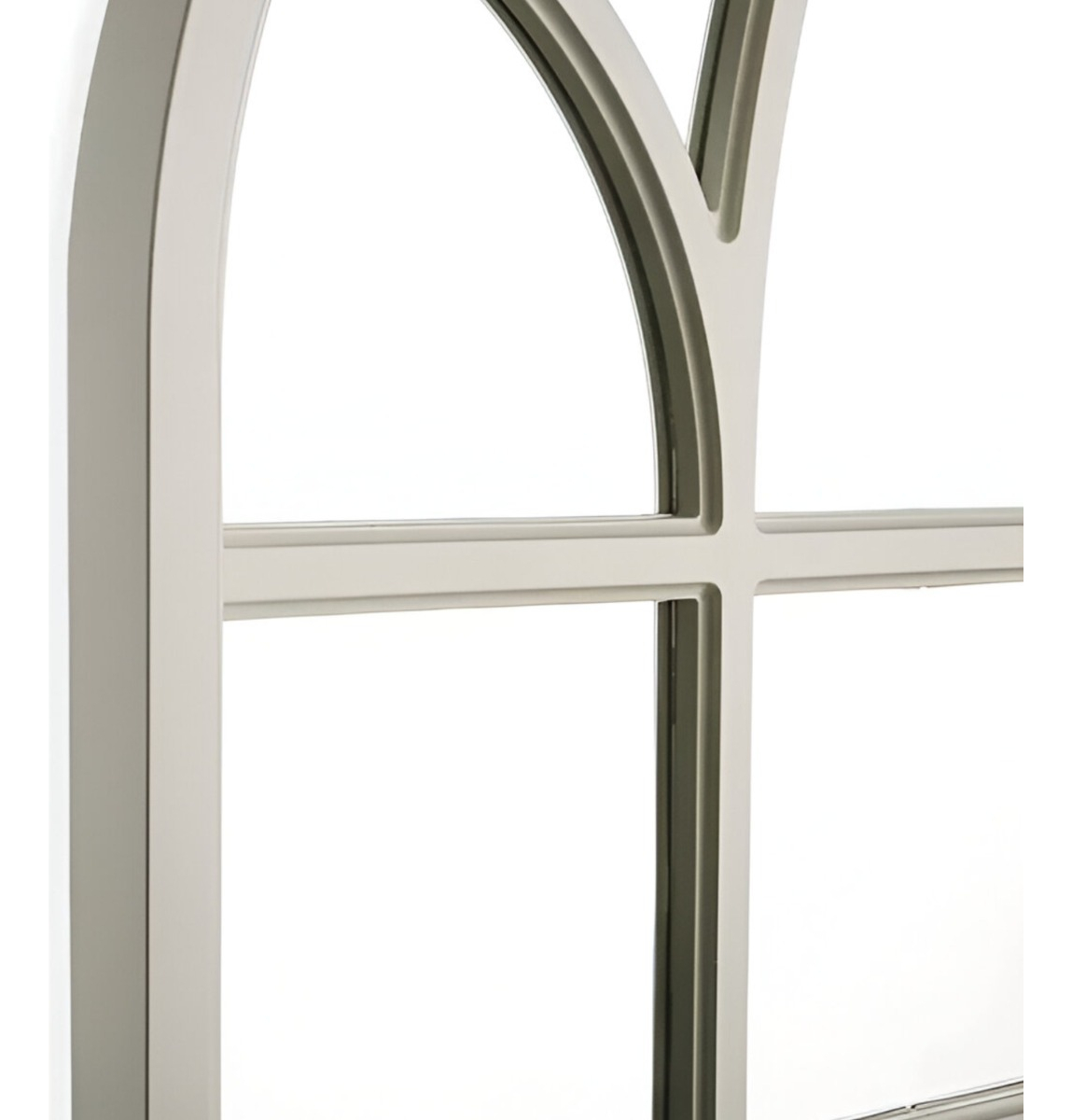 ESPEJO DECORATIVO BLANCO DISEÑO VENTANA CATEDRAL JHN - 2