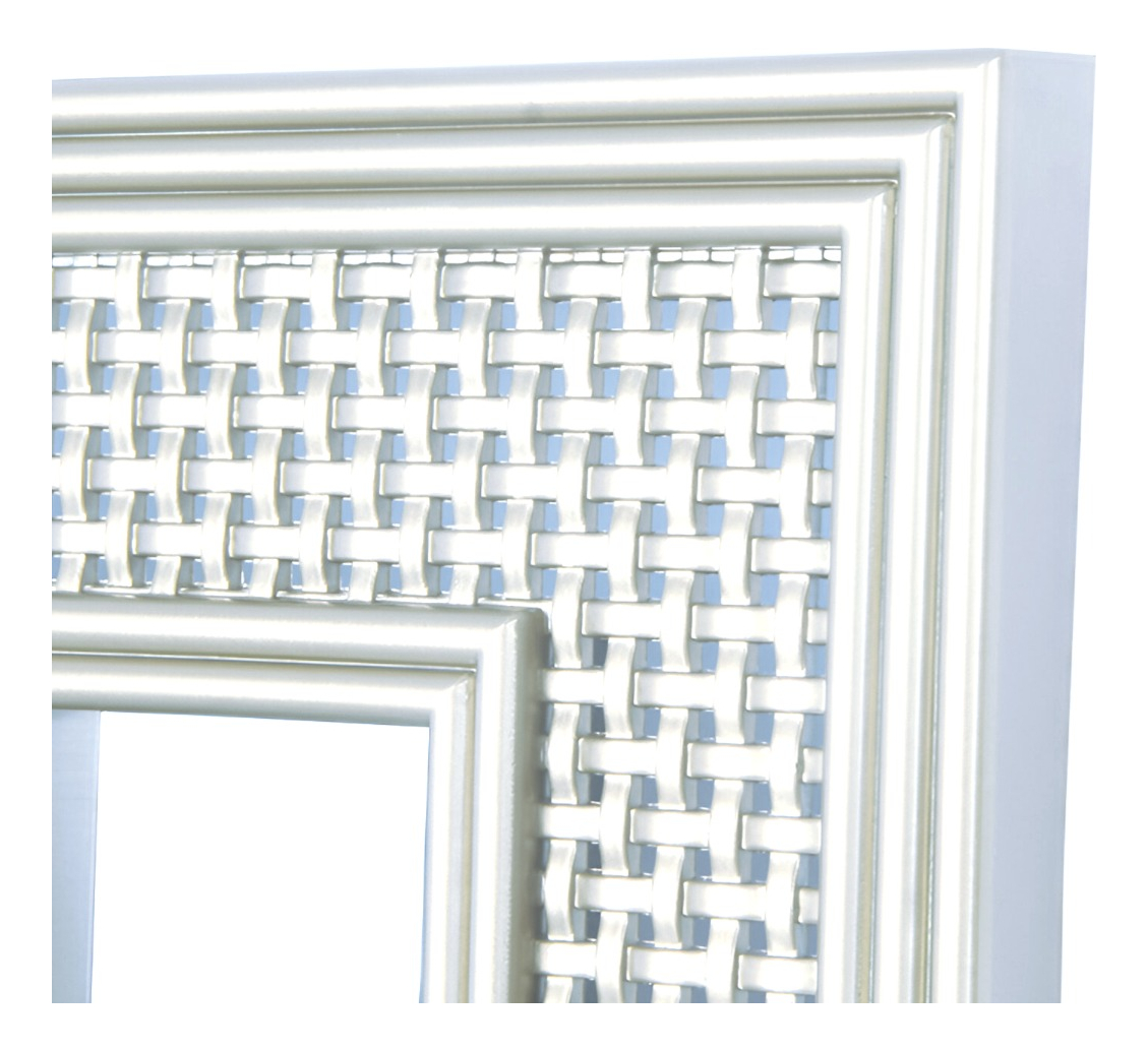 ESPEJO DECORATIVO MARCO BLANCO RECTANGULAR VENTANA JHN - 2