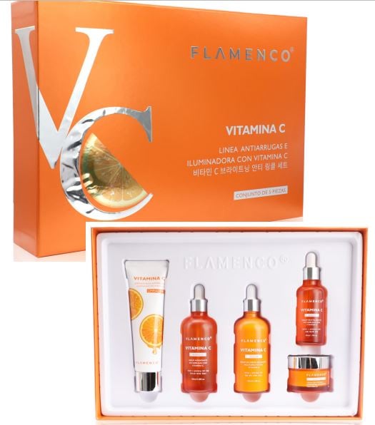 KIT SKINCARE FACIAL HIDRATANTE ANTIOXIDANTE VIT C PIEL SECA - 5