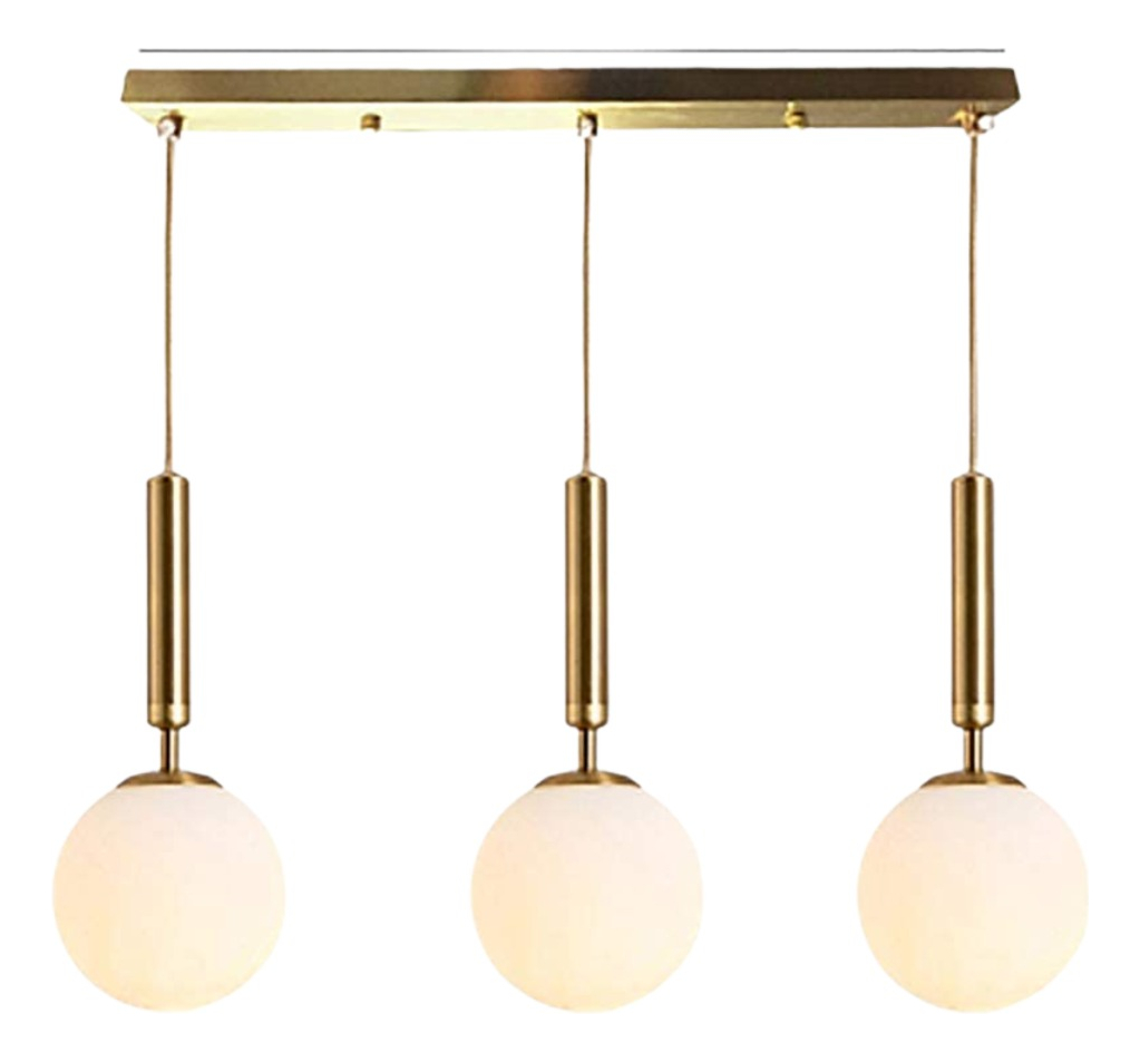 LAMPARA COLGANTE GLOBO CRISTAL MODERNO COCINA HOGAR LAU - 1