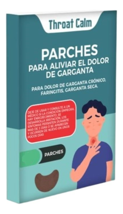 PARCHES ALIVIO INSTANTÁNEO TOS DOLOR GARGANTA 7 PACK JHN - 1