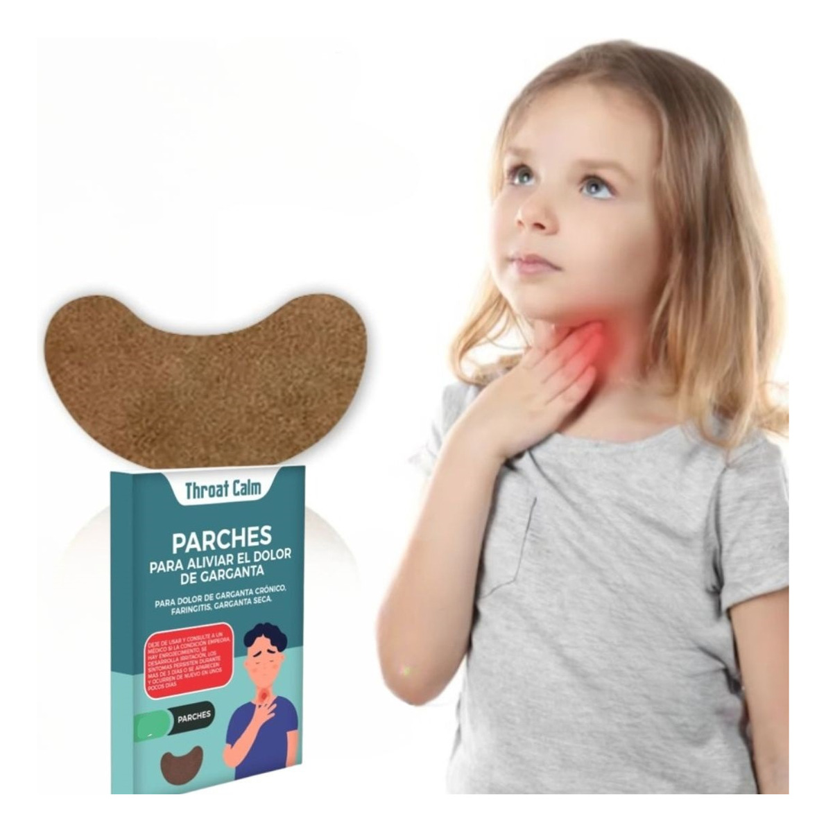 PARCHES ALIVIO INSTANTÁNEO TOS DOLOR GARGANTA 7 PACK JHN - 10
