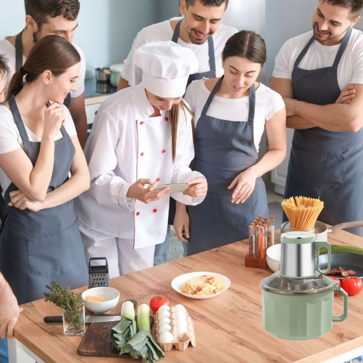 PROCESADOR ALIMENTOS VERSÁTIL POTENTE PREPARACIÓN COCINA JHN - 3