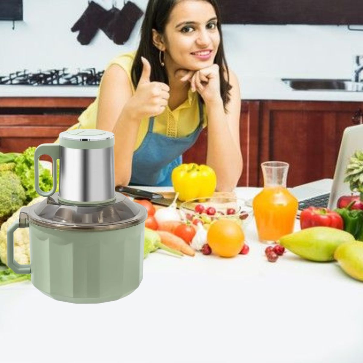 PROCESADOR ALIMENTOS VERSÁTIL POTENTE PREPARACIÓN COCINA JHN - 4