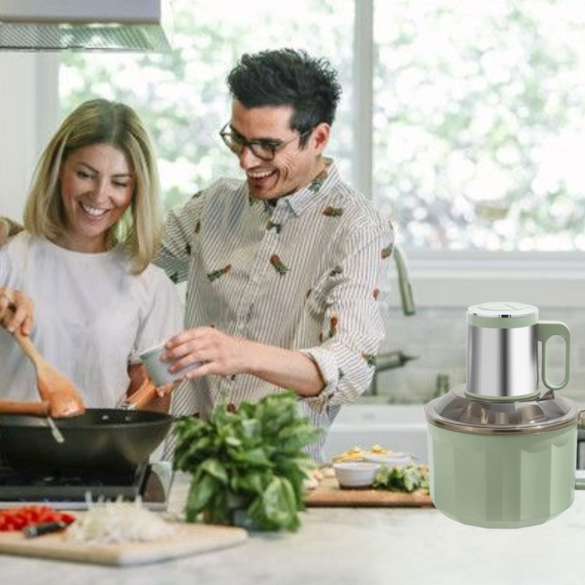 PROCESADOR ALIMENTOS VERSÁTIL POTENTE PREPARACIÓN COCINA JHN - 6