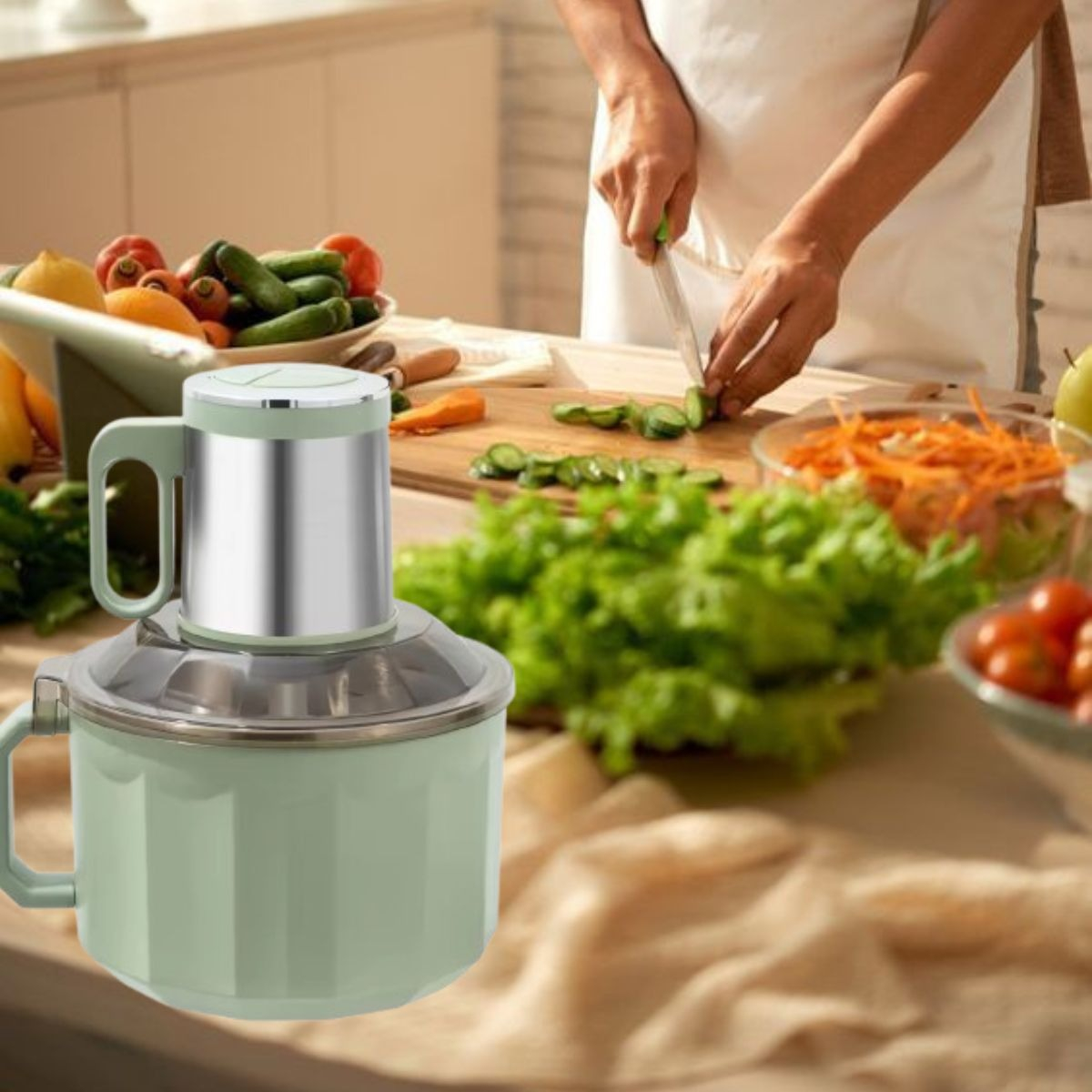 PROCESADOR ALIMENTOS VERSÁTIL POTENTE PREPARACIÓN COCINA JHN - 7