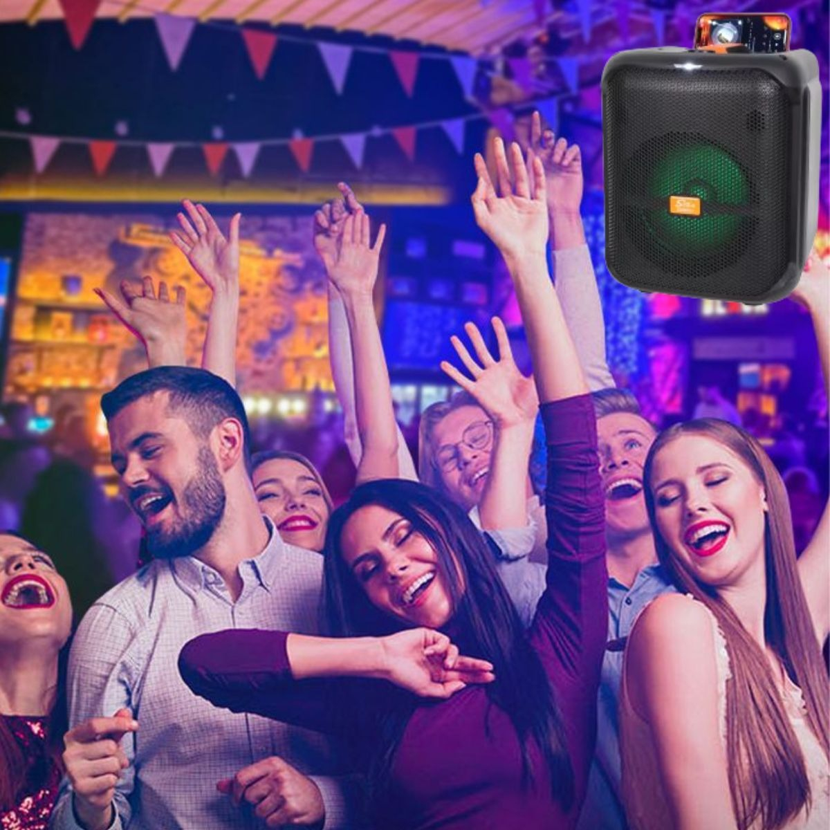 ALTAVOZ PORTÁTIL SONIDO POTENTE DISEÑO RESISTENTE JHN - 2