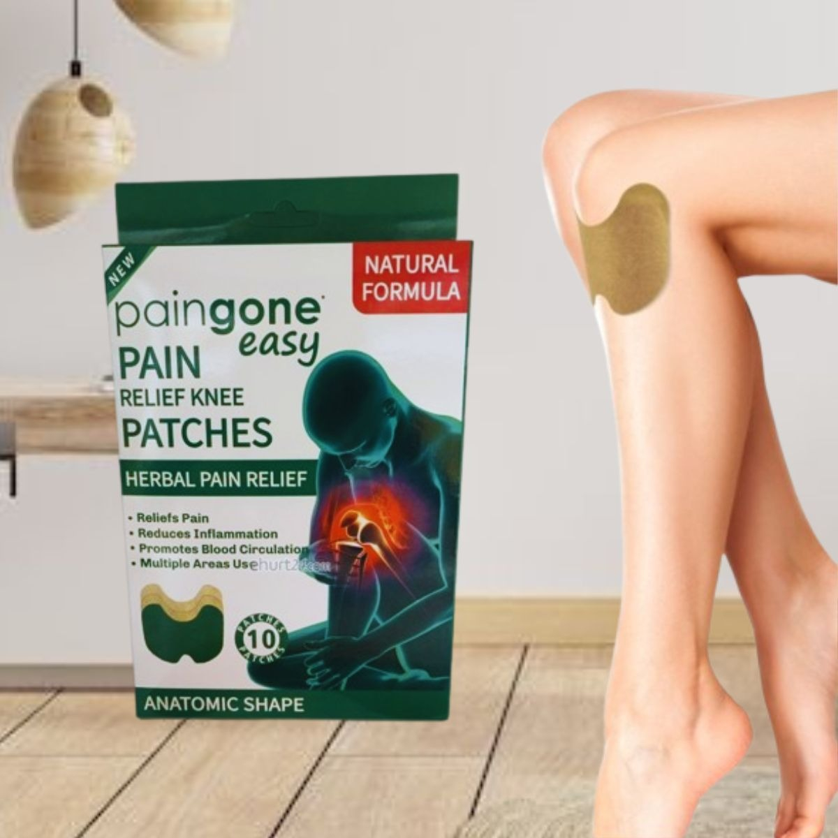 PARCHES ALIVIO INSTANTÁNEO DOLOR RODILLAS 7 PACK JHN - 9