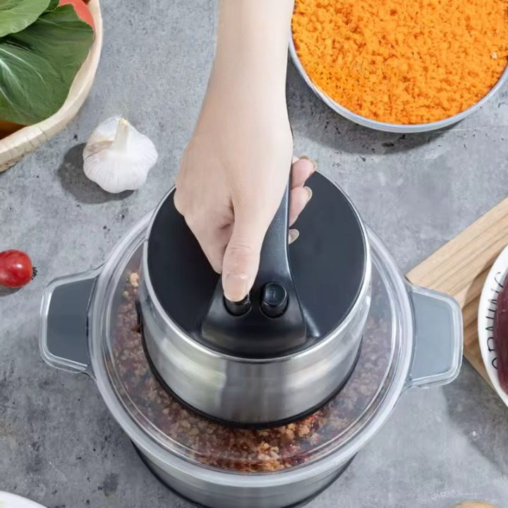 PROCESADOR ALIMENTOS MULTIUSOS PICADORA ACERO INOXIDABLE JHN - 7