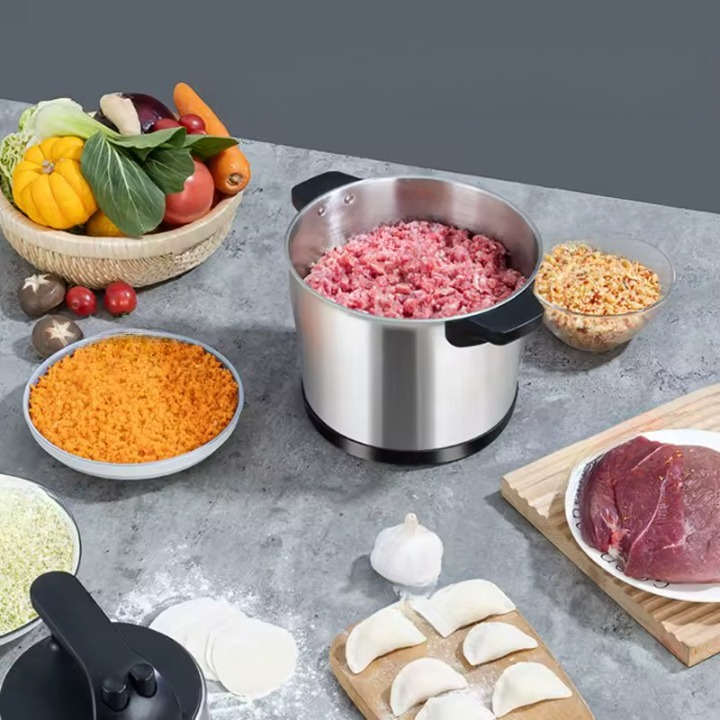 PROCESADOR ALIMENTOS MULTIUSOS PICADORA ACERO INOXIDABLE JHN - 9