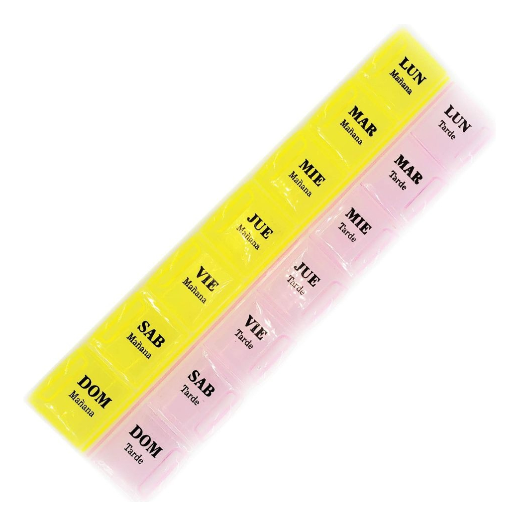 SET 4 PASTILLERO QUINCENAL ORGANIZA MEDICAMENTO TABLETA LAU - 1