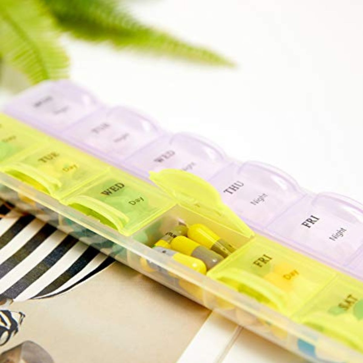 SET 4 PASTILLERO QUINCENAL ORGANIZA MEDICAMENTO TABLETA LAU - 4