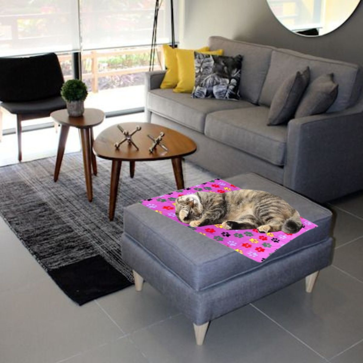 SET 3 MANTAS POLAR PARA MASCOTAS PERROS GATOS 100X70CM LAU - 10