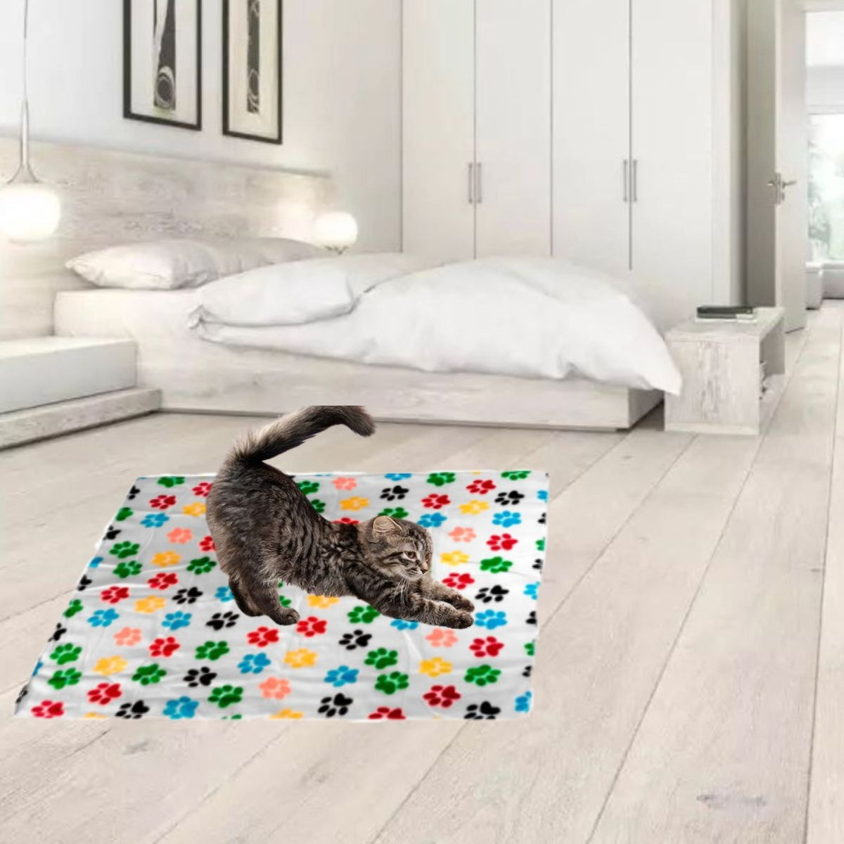 SET 3 MANTAS POLAR PARA MASCOTAS 100X70CM SUAVE ABRIGO LAU - 2