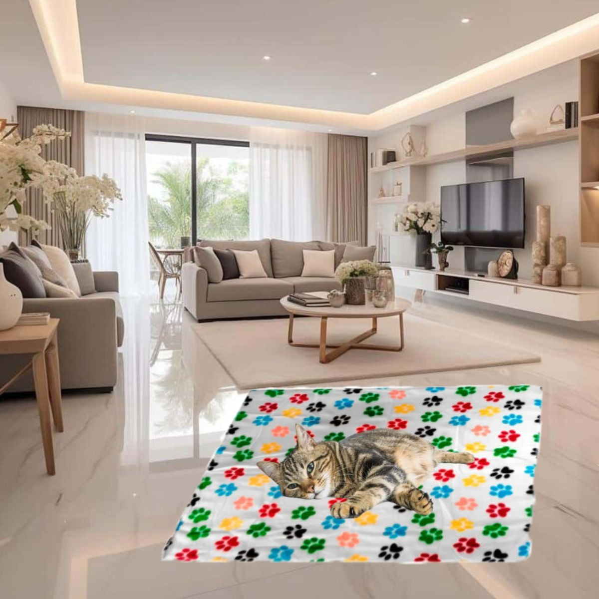 SET 3 MANTAS POLAR PARA MASCOTAS 100X70CM SUAVE ABRIGO LAU - 9
