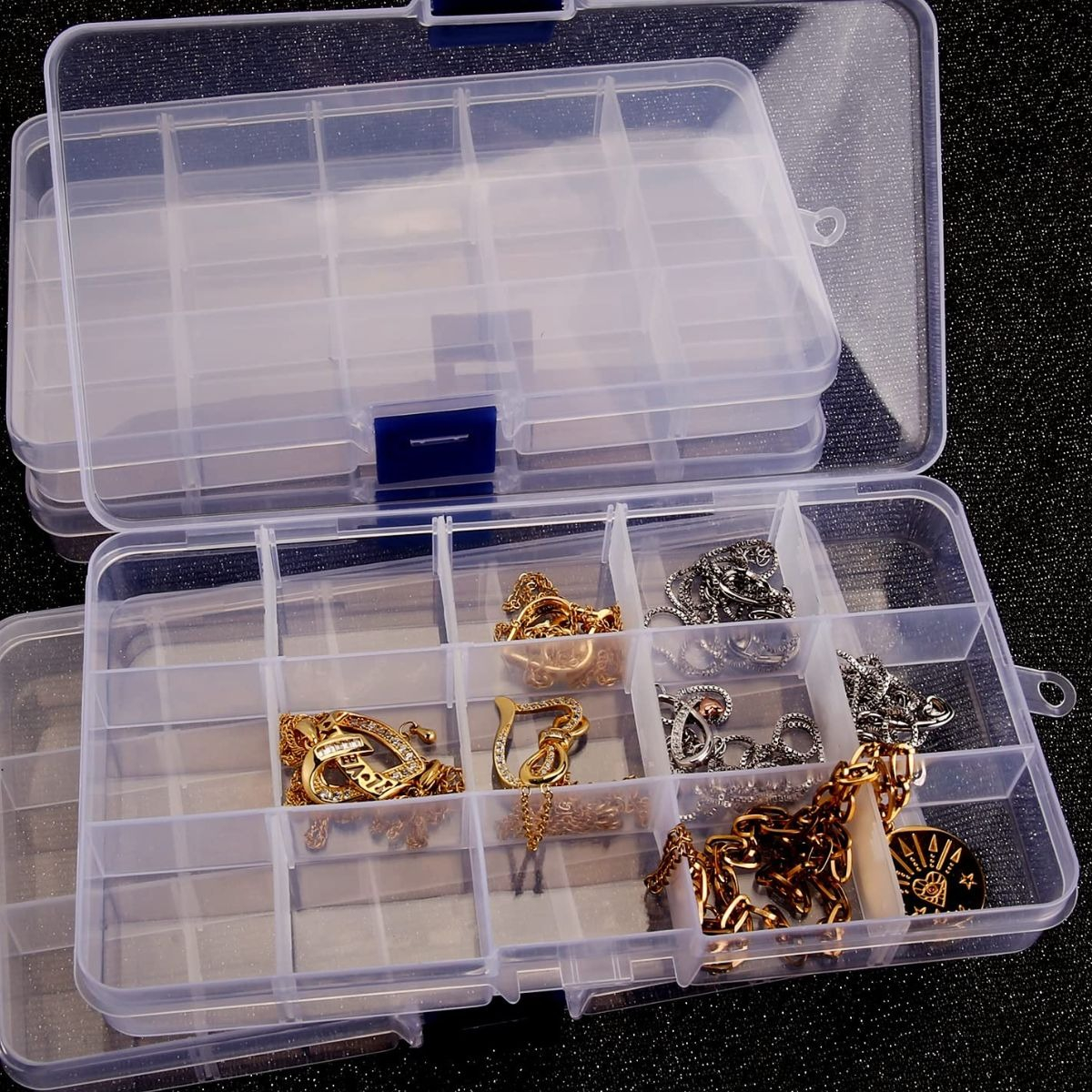 SET 5 CAJAS ORGANIZADORA MULTIFUNCIONAL JOYAS LAU - 4