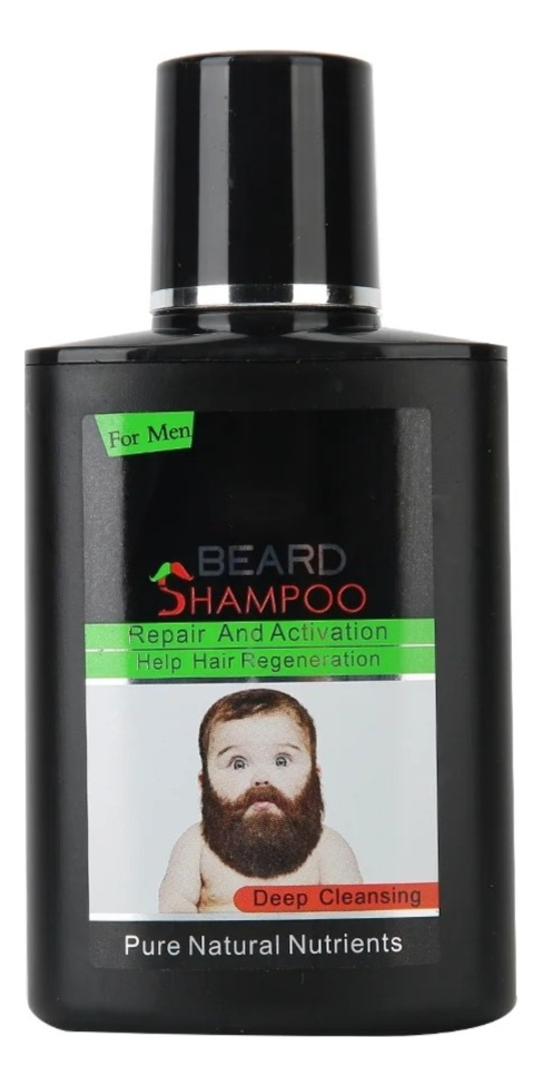 SET 2 SHAMPOO CUIDADO BARBA LIMPIA SUAVE REPARA REGENERA JHN - 1