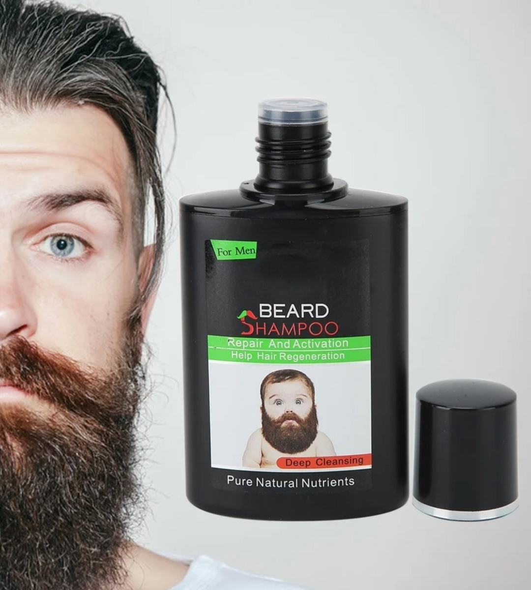 SET 2 SHAMPOO CUIDADO BARBA LIMPIA SUAVE REPARA REGENERA JHN - 7