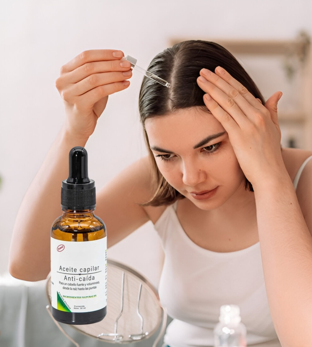 SET 3 SERUM ACEITE CAPILAR ANTICAIDA ESTIMULANTE CABELLO JHN - 2