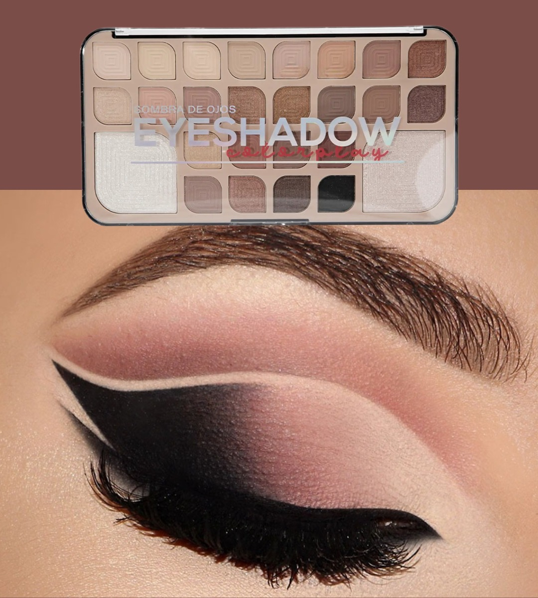 SOMBRA OJOS PALETA COBERTURA VIBRANTE SUAVE DURADERA JHN - 10