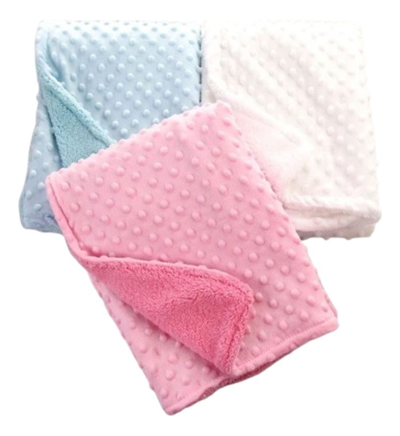 MANTA DE APEGO TERMICA FORRO POLAR CALIDA SUAVE BEBE LAU - 6