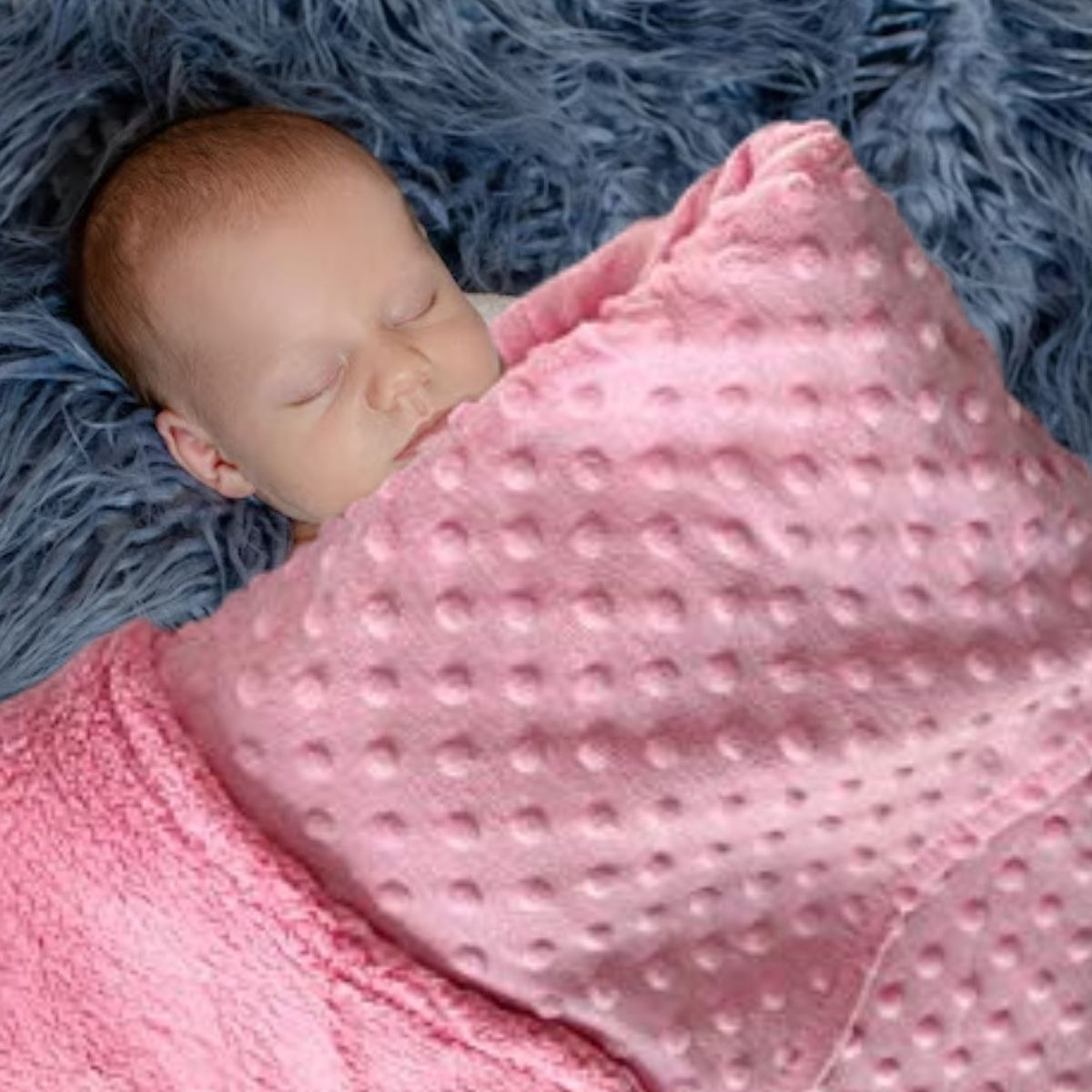 MANTA DE APEGO TERMICA FORRO POLAR CALIDA SUAVE BEBE LAU - 7