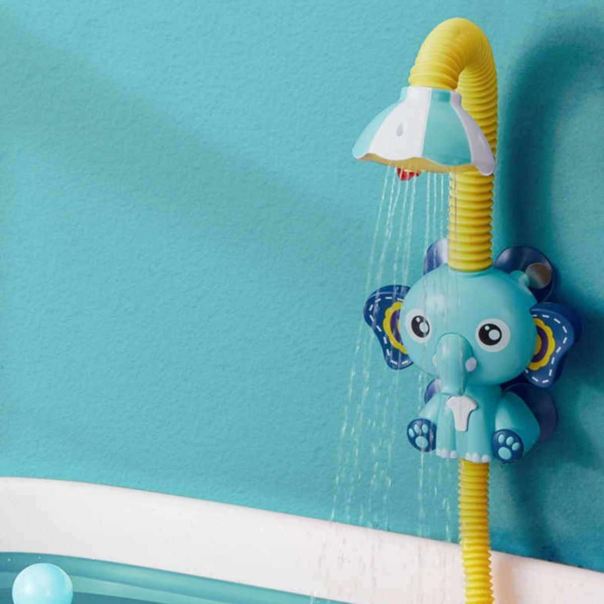 JUGUETE PARA BAÑO FORMA ELEFANTE HORA DE BAÑO DUCHA BEBE LAU - 5