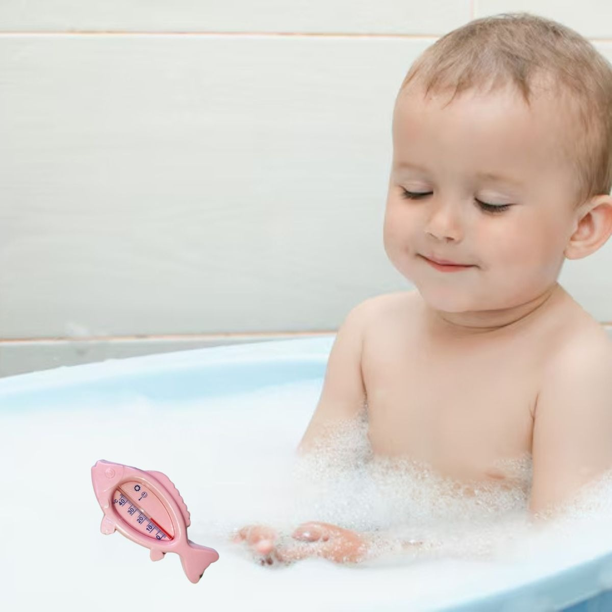 SET 7 TERMOMETRO DE BAÑO AGUA FORMA PEZ TEMPERATURA BEBE LAU - 8