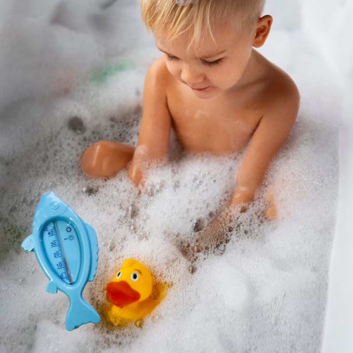 SET 7 TERMOMETRO DE BAÑO AGUA FORMA PEZ TEMPERATURA BEBE LAU - 10