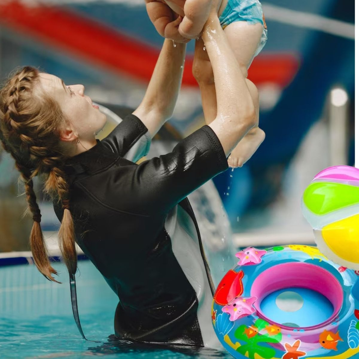 FLOTADOR INFLABLE CON SOMBRILLA PROTECCION SOLAR BEBES LAU - 10