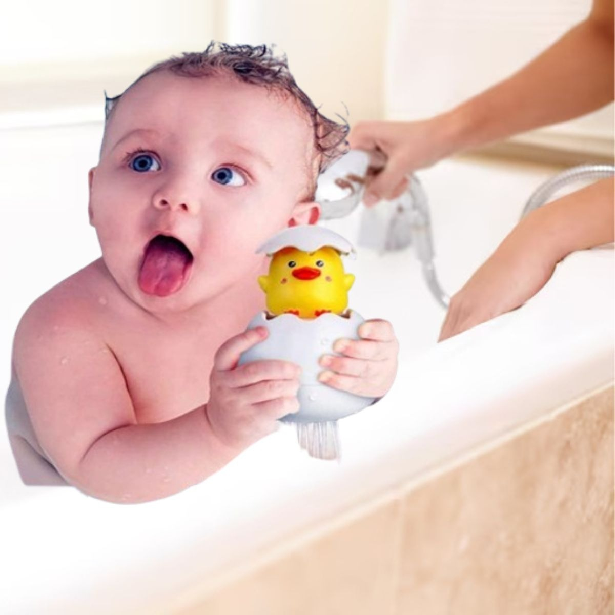 SET 3 JUGUETES DE BAÑO PATITOS ROCEADOR AGUA 2 EN 1 LAU - 8