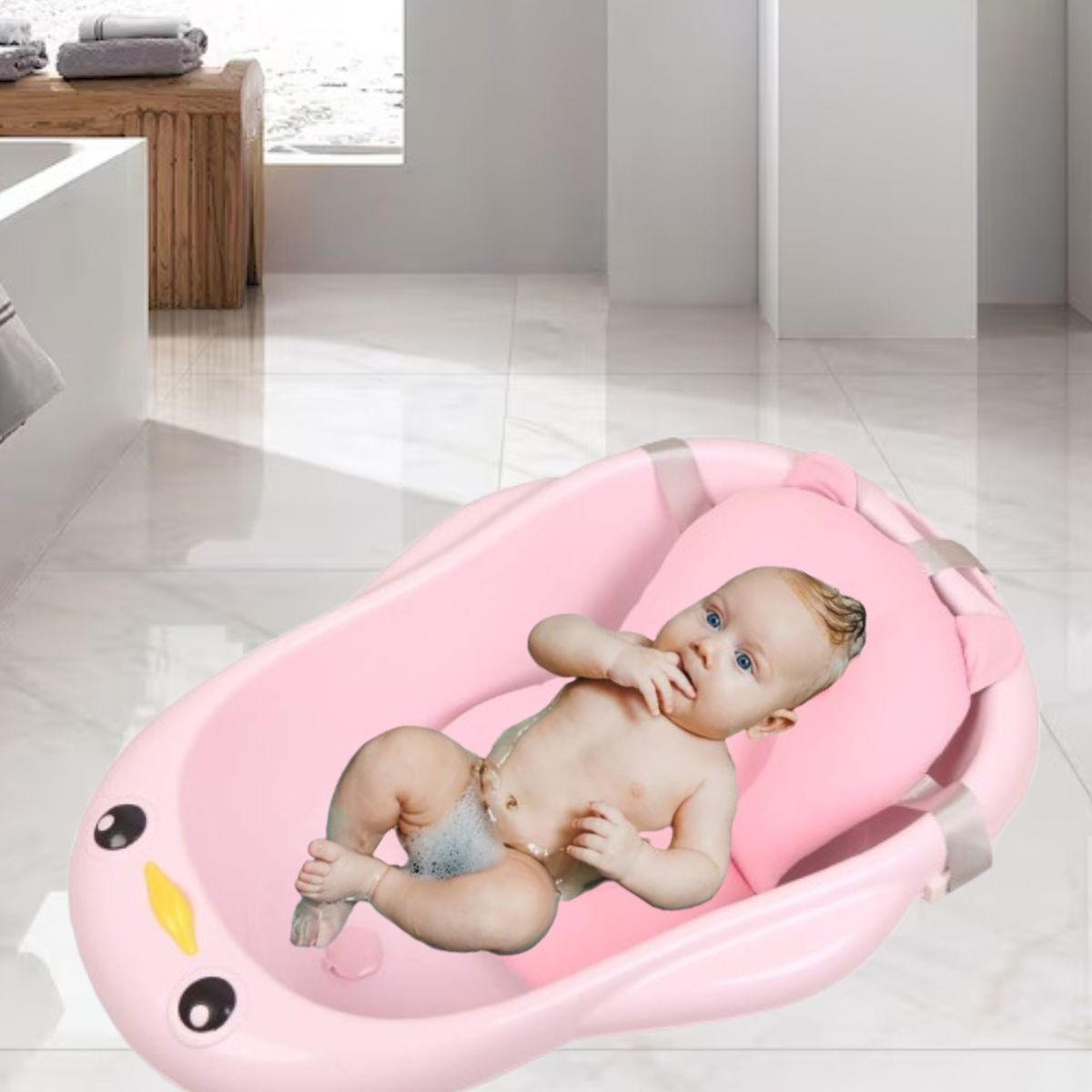 SET 2 ALMOHADILLA DE BAÑO FLOTANTE 0-6M ERGONOMICO BEBE LAU - 8