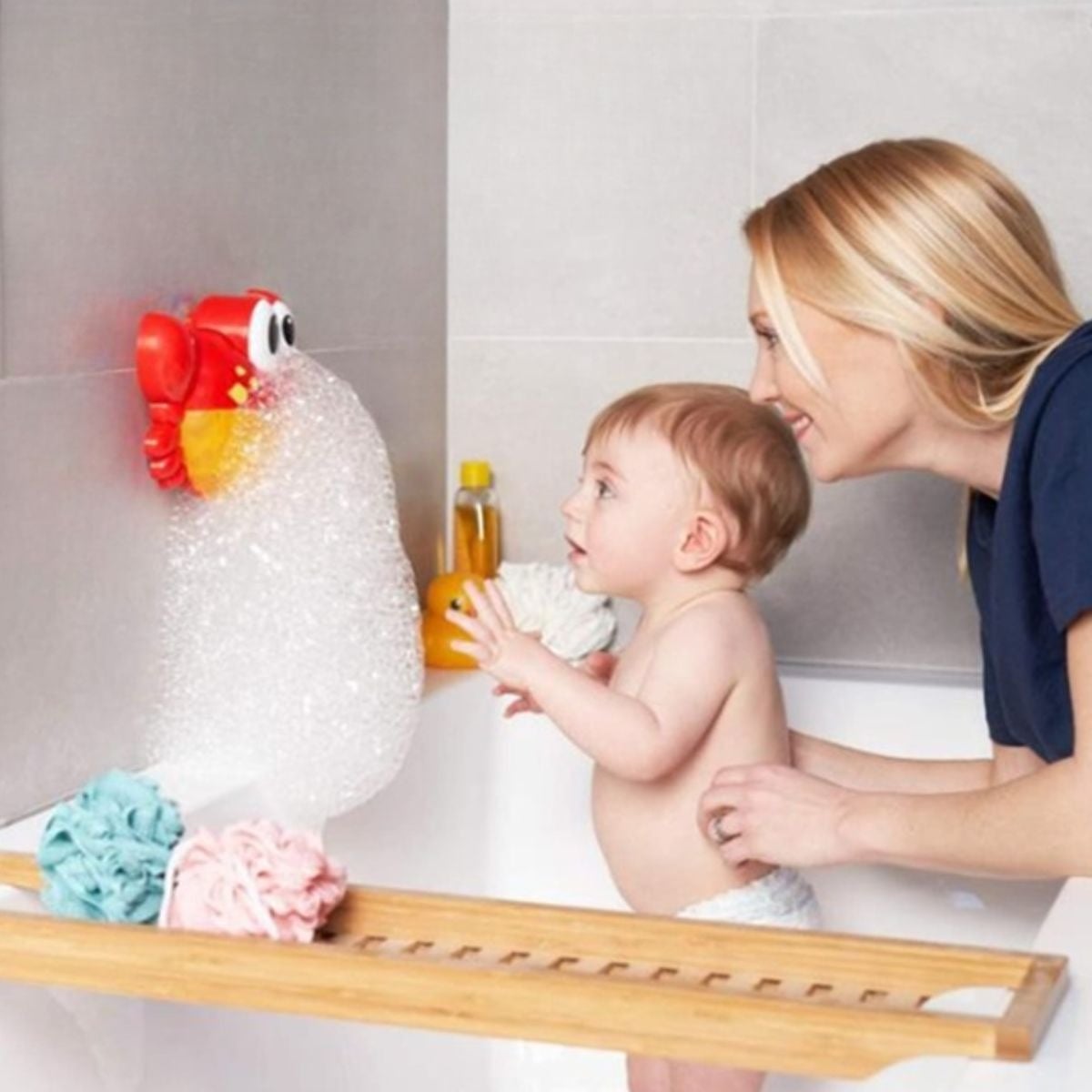 JUGUETE BAÑO BURBUJAS DUCHA MUSICAL CANGREJO BEBE LAU - 9