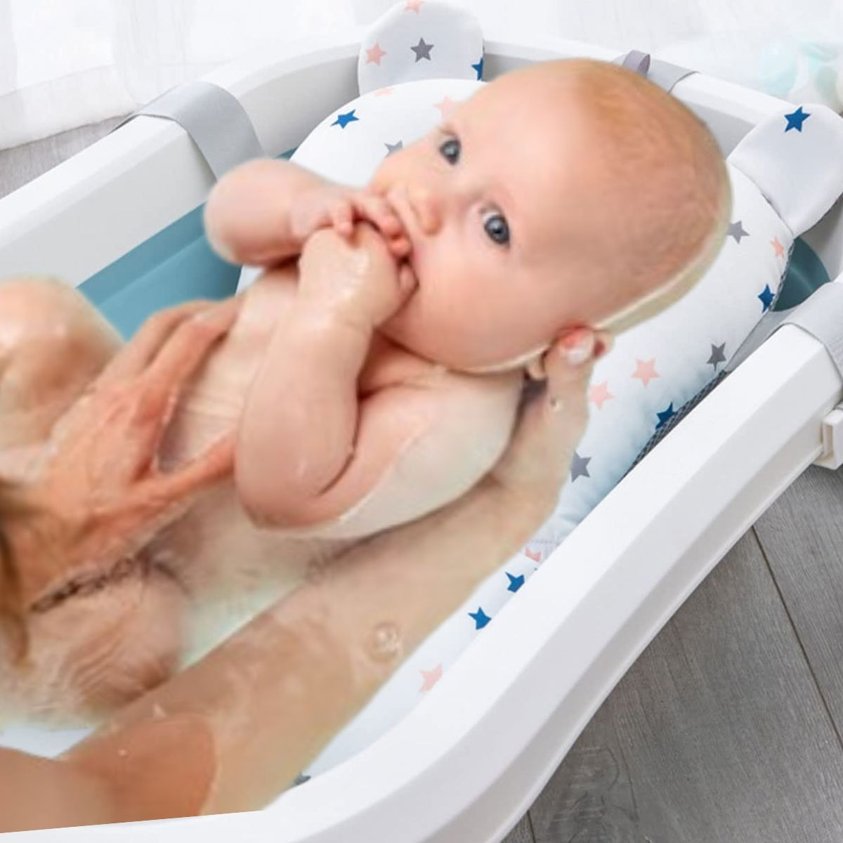 ALMOHADILLA FLOTANTE SOPORTE BAÑERA SEGURO BEBE LAU - 4