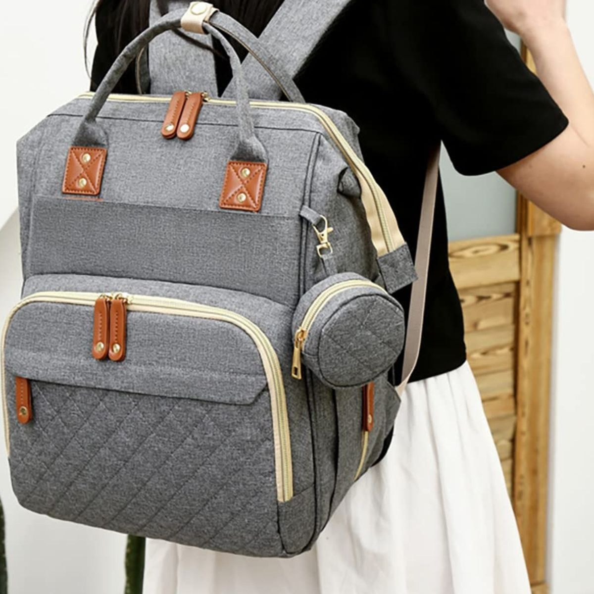 MOCHILA IMPERMEABLE MULTIFUNCIONAL CAMBIADOR BEBE LAU - 9