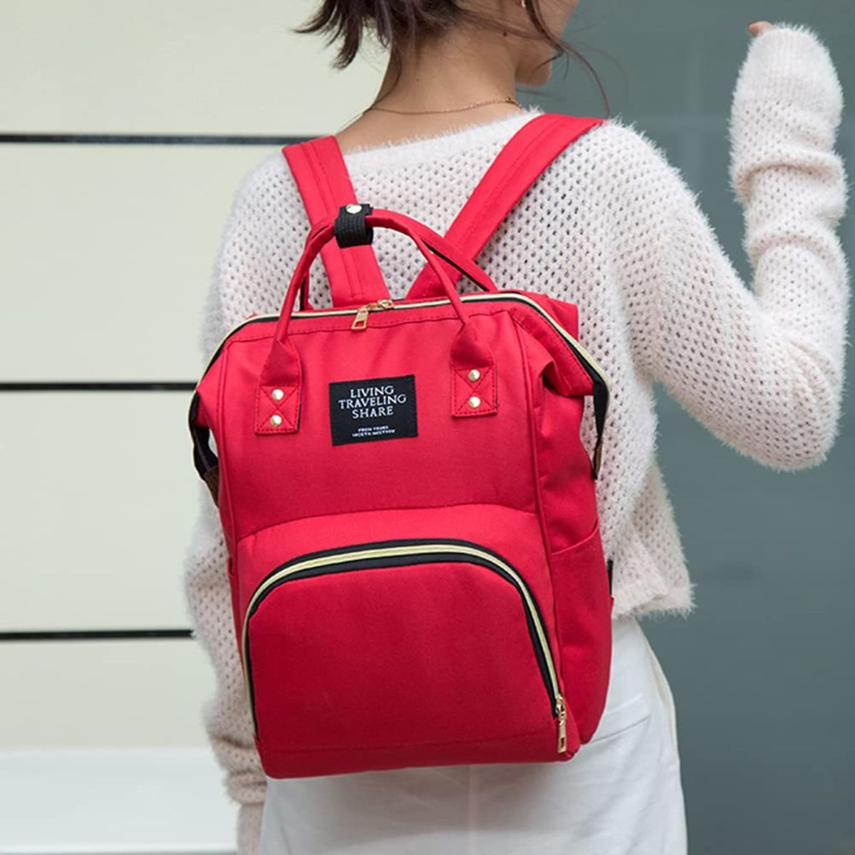 MOCHILA GRANDE IMPERMEABLE PARA ORGANIZADOR VIAJE BEBE LAU - 3