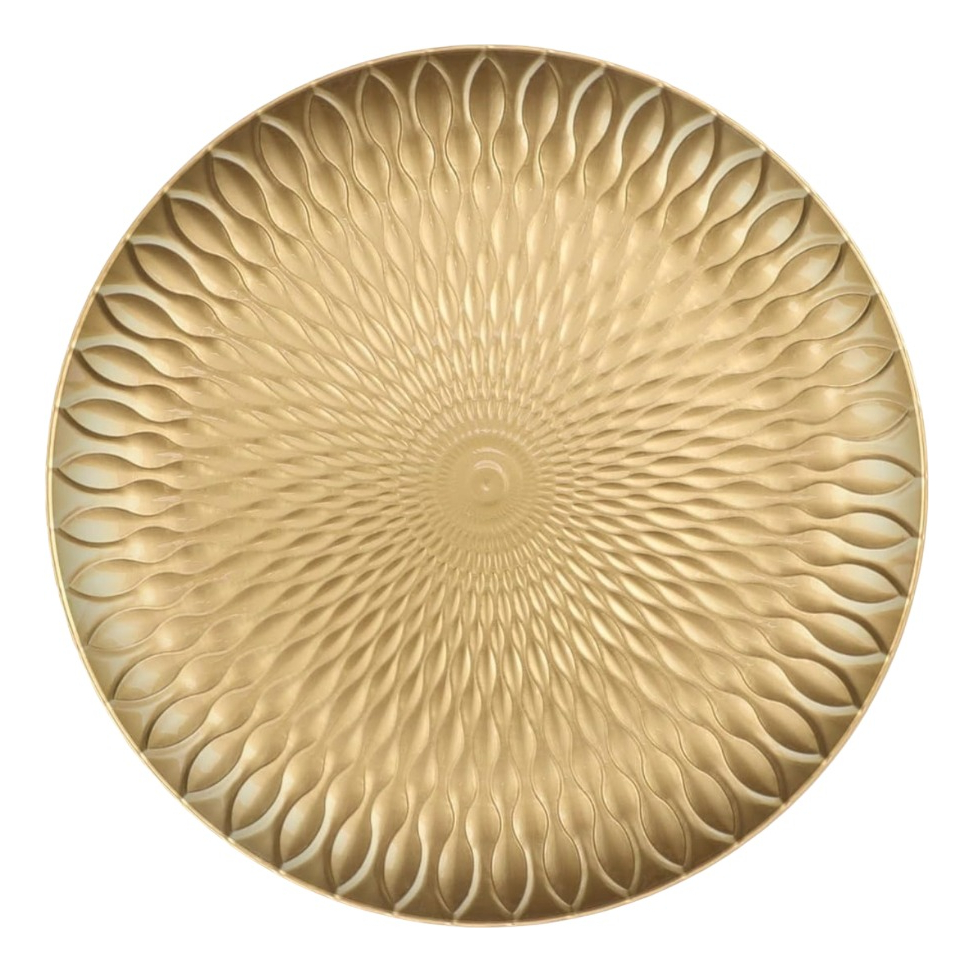SET 2 PLATO BASE MESA ELEGANTE DECORATIVO 30CM JHN - 1