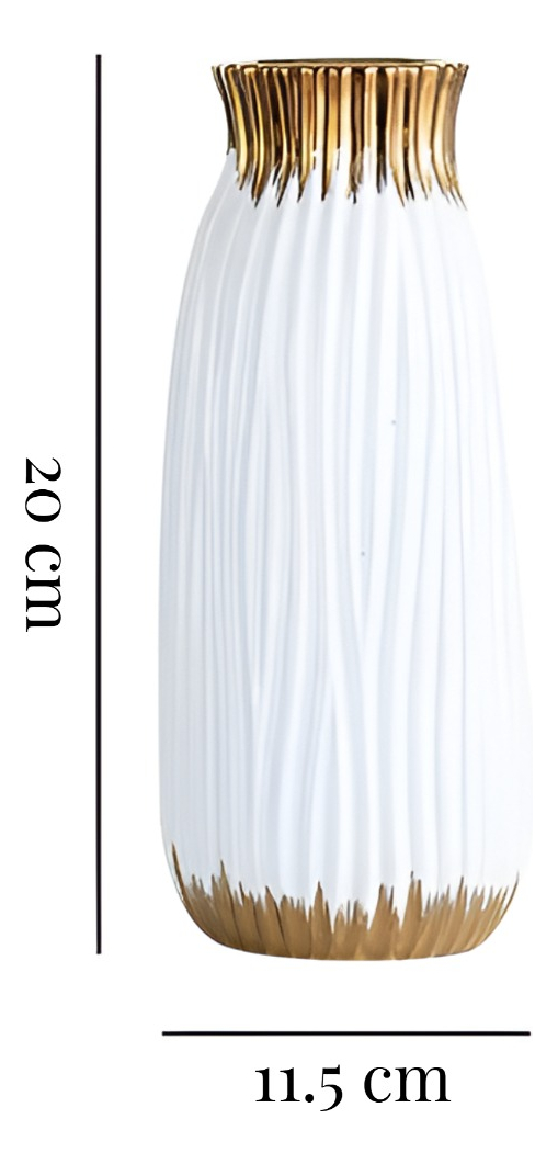 FLORERO JARRÓN CILÍNDRICO MODERNO HOGAR DECORATIVO 20CM JHN - 2