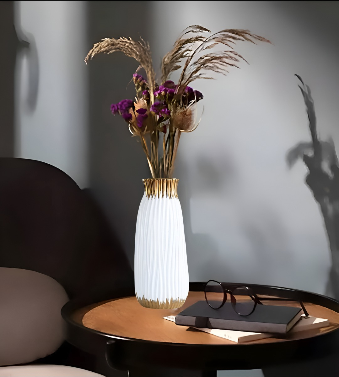 FLORERO JARRÓN CILÍNDRICO MODERNO HOGAR DECORATIVO 20CM JHN - 8