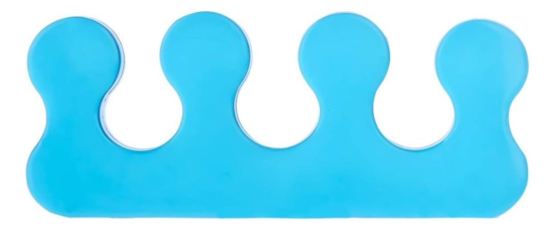 SET 7 SEPARADOR DE DEDOS SILICONA MULTICOLOR PEDICURA LAU - 1