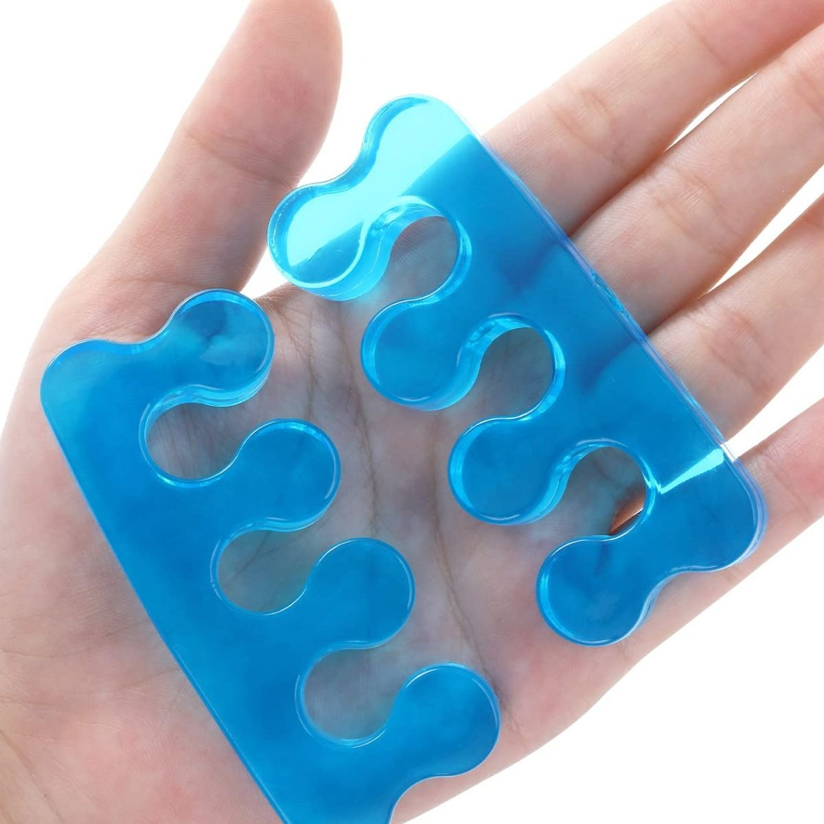 SET 7 SEPARADOR DE DEDOS SILICONA MULTICOLOR PEDICURA LAU - 7