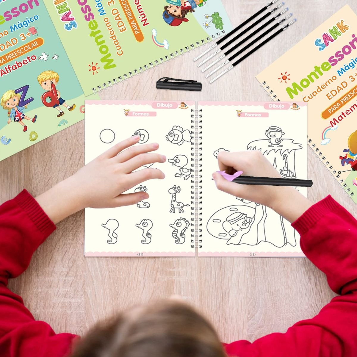 PACK 8 CUADERNOS MAGICOS APRENDIZAJES CALIGRAFIA NIÑOS LAU - 4