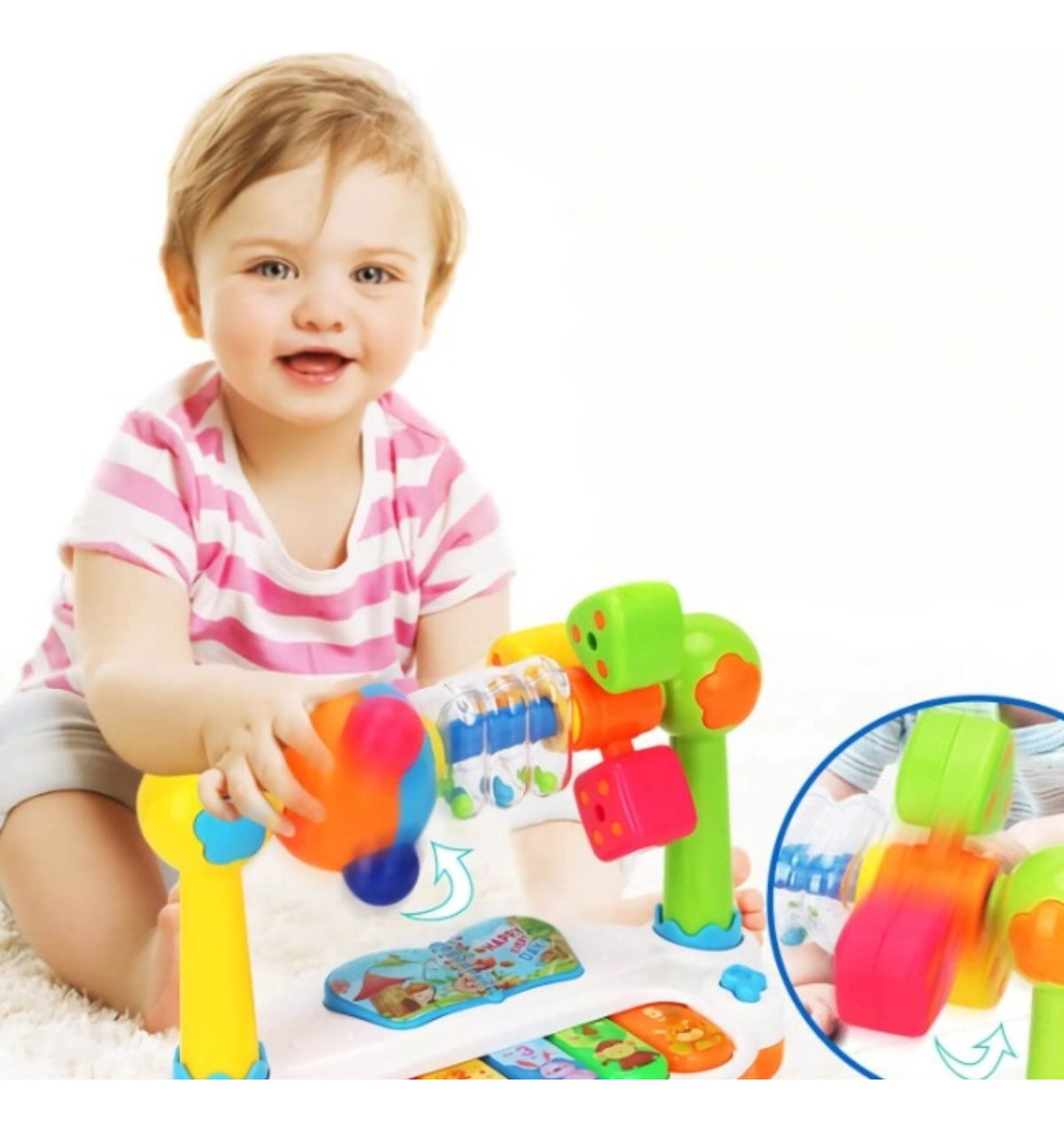 JUGUETE INTERACTIVO PIANO MUSICAL 4EN11 PARA BEBES LAU - 6